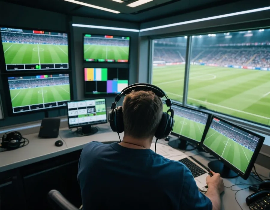 多语种解说观赛场景示意图